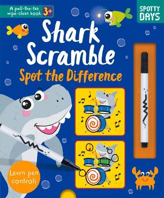 Shark Scramble - Pull Tab Wipe Clean book