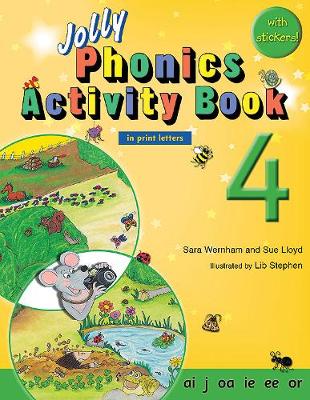 Jolly Phonics Activity Book 4 (in print letters) by Sara Wernham