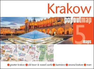 Krakow PopOut Map: Handy pocket-size pop up city map of Krakow book