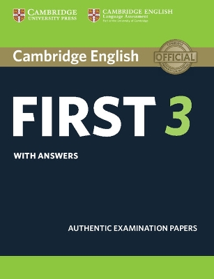 Cambridge English First 3 Student's Book with Answers book