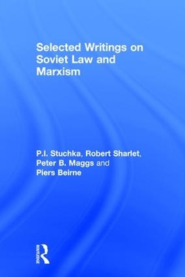 Selected Writings on Soviet Law and Marxism book