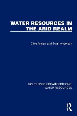 Water Resources in the Arid Realm book