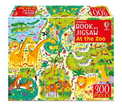 Usborne Book and Jigsaw At the Zoo book