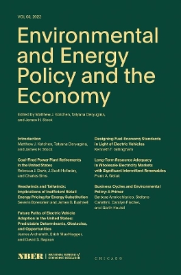 Environmental and Energy Policy and the Economy: Volume 3: Volume 3 book