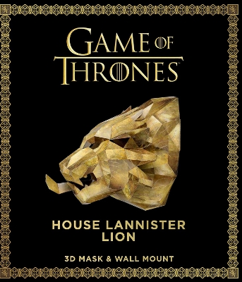 Game of Thrones Mask and Wall Mount - House Lannister Lion book