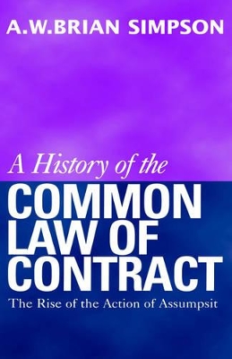 History of the Common Law of Contract book