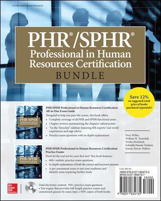 PHR/SPHR Professional in Human Resources Certification Bundle by Dory Willer