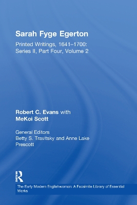 Sarah Fyge Egerton: Printed Writings, 1641–1700: Series II, Part Four, Volume 2 book
