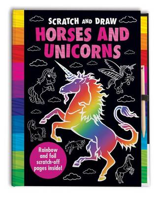 Scratch and Draw Horses and Unicorns book