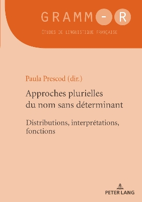 Approches Plurielles Du Nom Sans Déterminant: Distributions, Interprétations, Fonctions book