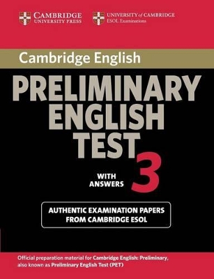 Cambridge Preliminary English Test 3 Student's Book with Answers book