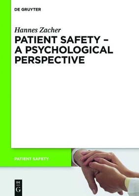 Patient Safety - A Psychological Perspective book