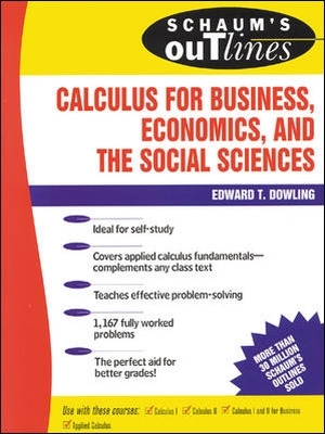 Schaum's Outline of Calculus for Business, Economics, and The Social Sciences book