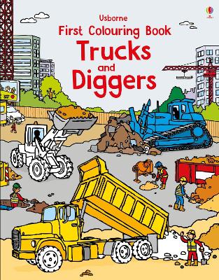 First Colouring Book Trucks and Diggers book