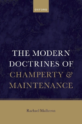 The Modern Doctrines of Champerty and Maintenance book