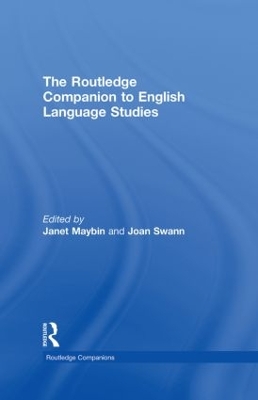 Routledge Companion to English Language Studies book