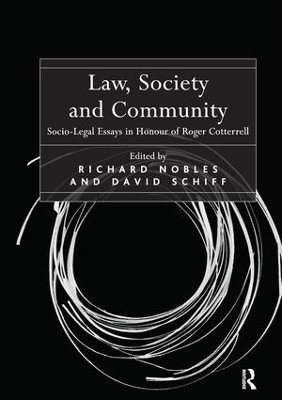 Law, Society and Community by Richard Nobles