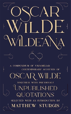 Wildeana (riverrun editions) book