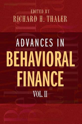 Advances in Behavioral Finance, Volume II book