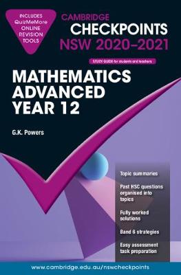 Cambridge Checkpoints NSW Mathematics Advanced Year 12 2020-2021 book