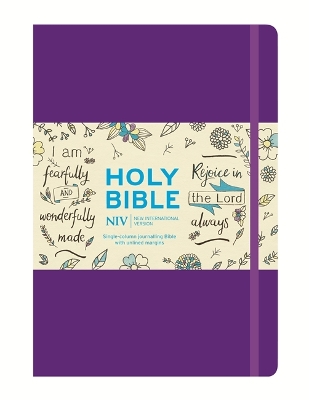 NIV Purple Single-Column Journalling Bible book