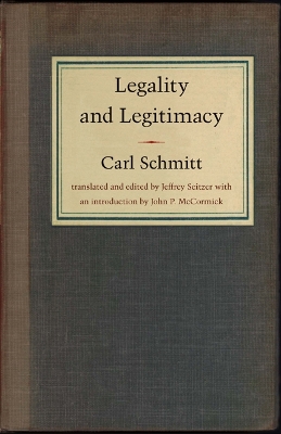 Legality and Legitimacy book