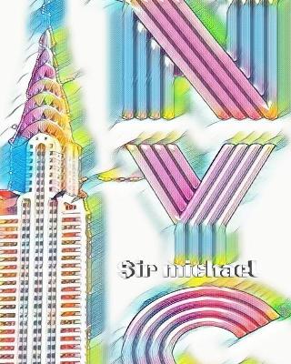 ICONIC Chrysler Building Rainbow Writing Drawing Journal. Sir Michael artist limited edition: ICONIC Rainbow Chrysler Building Writing Drawing Journal. Sir Michael Designer book