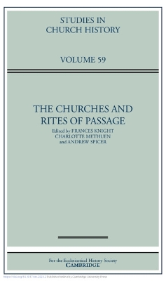 The Churches and Rites of Passage: Volume 59 book