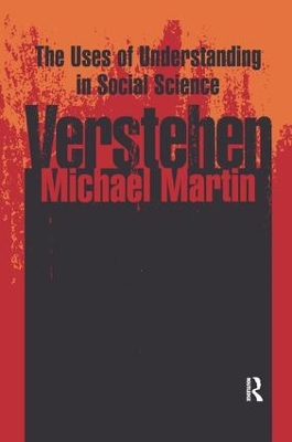 Verstehen by Michael Martin