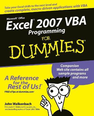 Excel 2007 VBA Programming for Dummies book