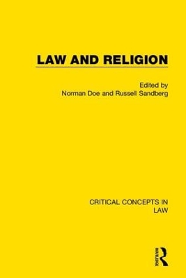 Doe and Sandberg: Law and Religion by Russell Sandberg