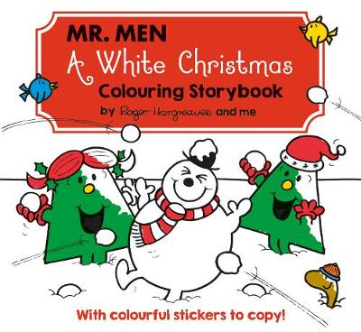 Mr Men A White Christmas Colouring Storybook book