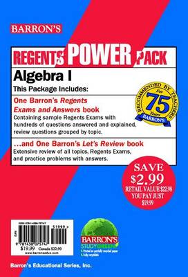 Algebra I Power Pack book