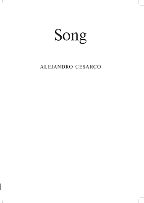 Alejandro Cesarco: Song book