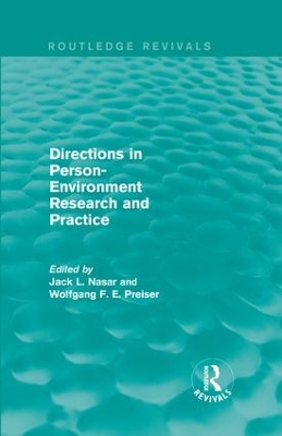 Directions in Person-Environment Research and Practice by Jack Nasar