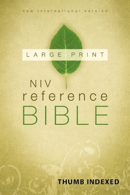 NIV, Reference Bible, Large Print, Hardcover, Indexed book