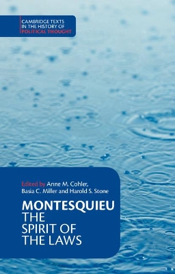 Montesquieu: The Spirit of the Laws book