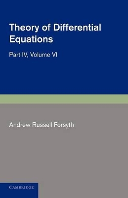 Theory of Differential Equations by Andrew Russell Forsyth