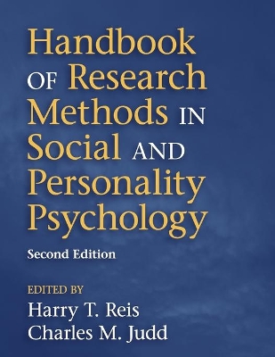 Handbook of Research Methods in Social and Personality Psychology book