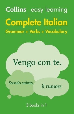 Easy Learning Italian Complete Grammar, Verbs and Vocabulary (3 books in 1) book