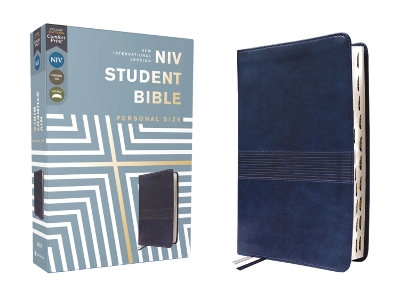 NIV, Student Bible, Personal Size, Leathersoft, Navy, Thumb Indexed, Comfort Print book