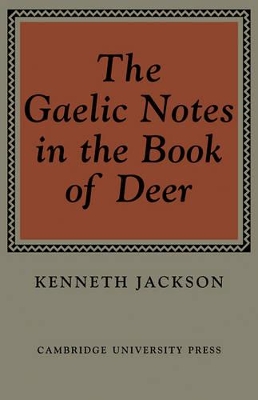 Gaelic Notes in the Book of Deer book