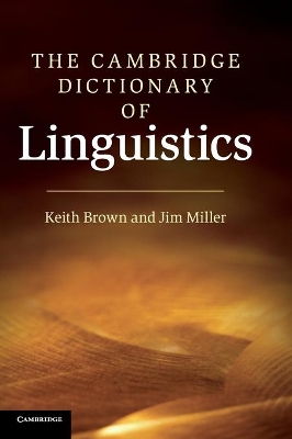 Cambridge Dictionary of Linguistics book