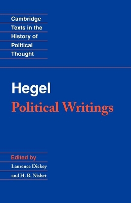 Hegel: Political Writings book