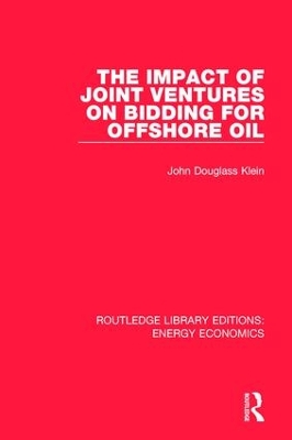 Impact of Joint Ventures on Bidding for Offshore Oil book