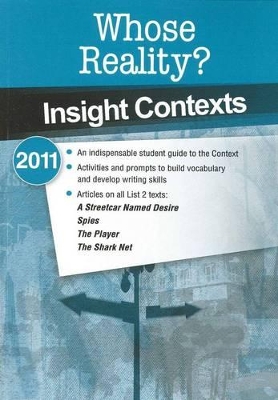Insight Contexts 2011: Whose Reality? book