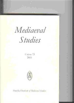 Mediaeval Studies 73 (2011) book