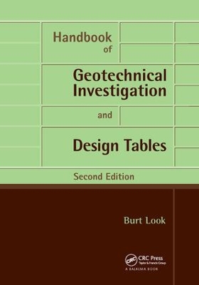 Handbook of Geotechnical Investigation and Design Tables book