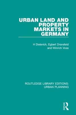 Urban Land and Property Markets in Germany book