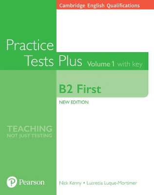 Cambridge English Qualifications: B2 First Volume 1 Practice Tests Plus with key book